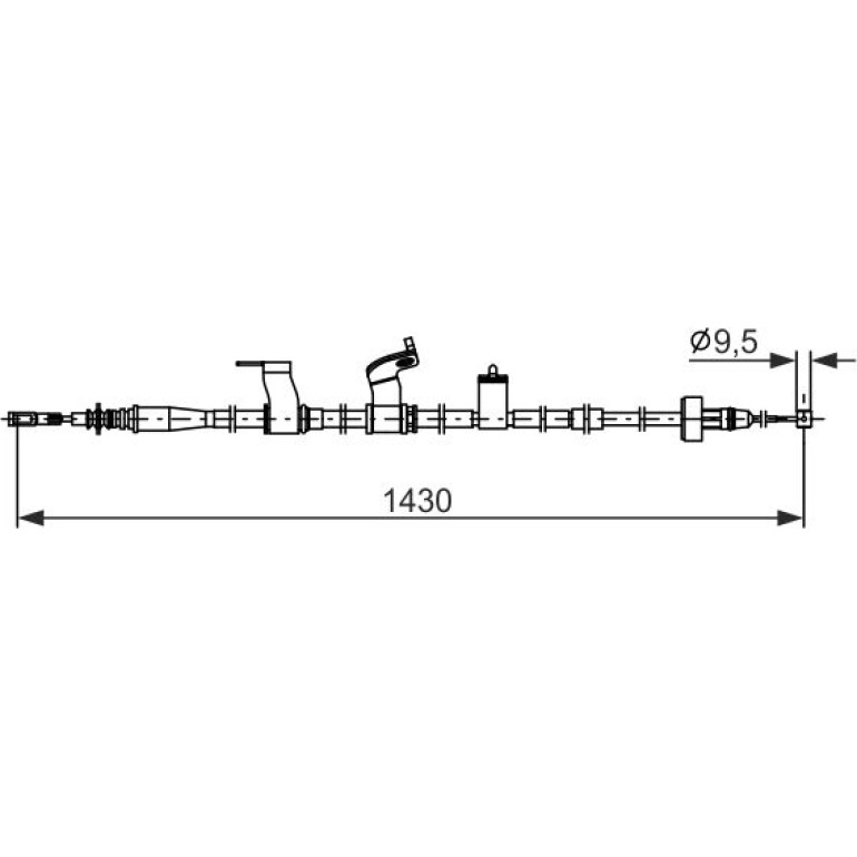Handbremsseil 1987482845 Handbremsseil 1987482845