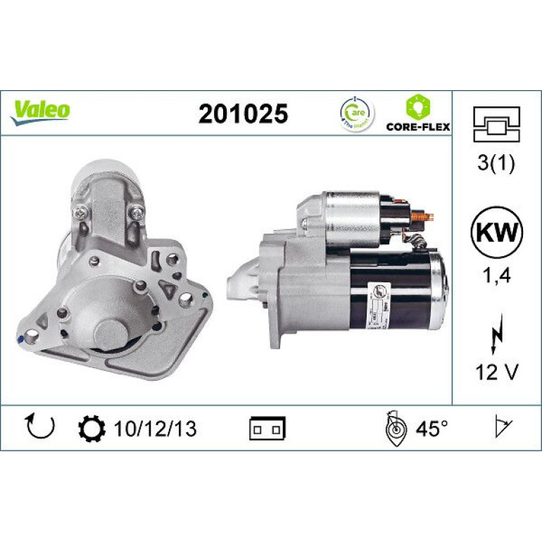 VALEO Anlasser 201025 VALEO Anlasser 201025