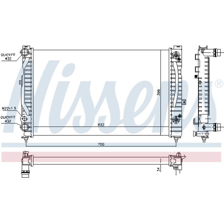 Wasserkühler PKW 60229 Wasserkühler PKW 60229