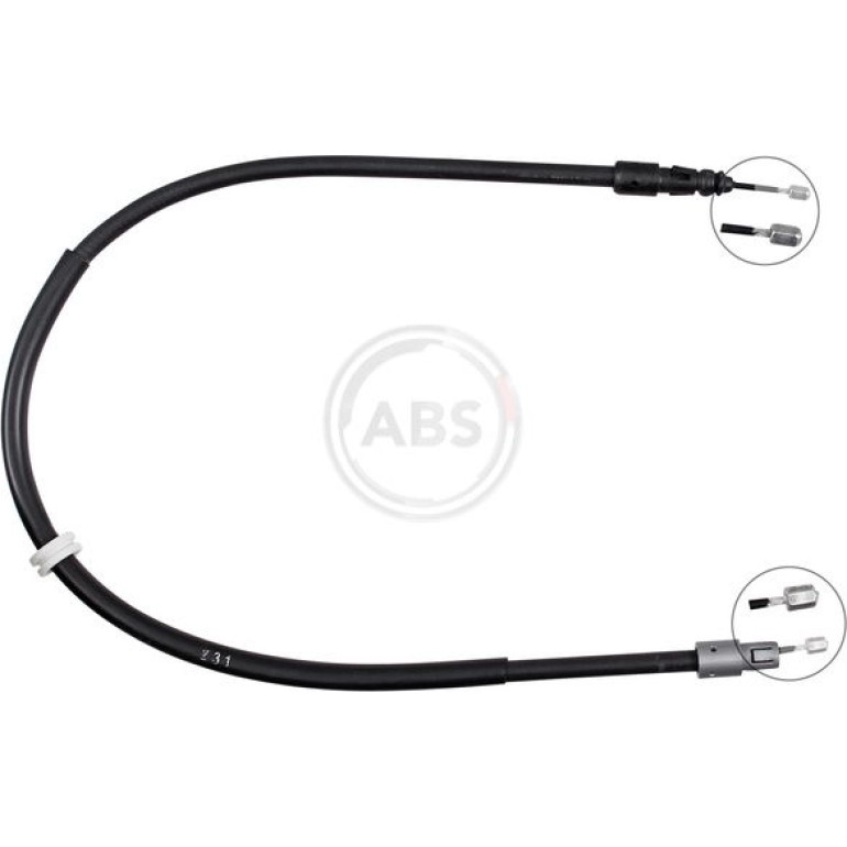 A.B.S. Handbremsseil Seilzug Festellbremse K13056 A.B.S. Handbremsseil Seilzug Festellbremse K13056