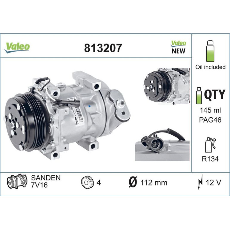Kompressor, Klimaanlage 813207 Kompressor, Klimaanlage 813207
