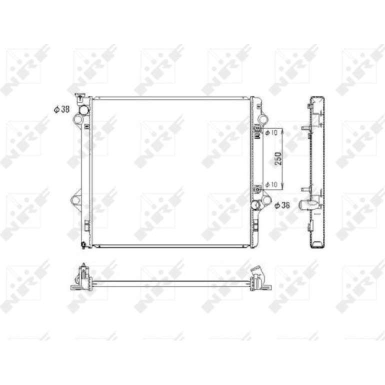 Kühler, Motorkühlung 53575 Kühler, Motorkühlung 53575