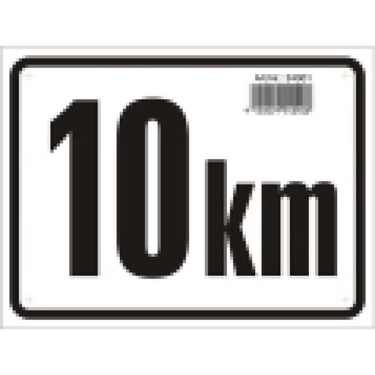 10 KM Tafel - eckig 24001 10 KM Tafel - eckig 24001