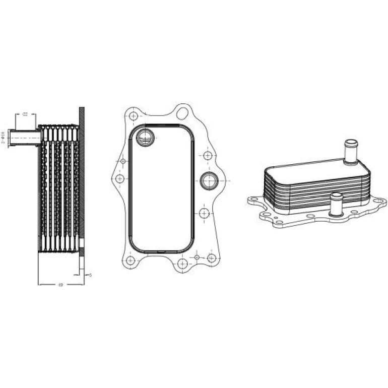 Ölkühler, Motor“L 31818 Ölkühler, Motor“L 31818