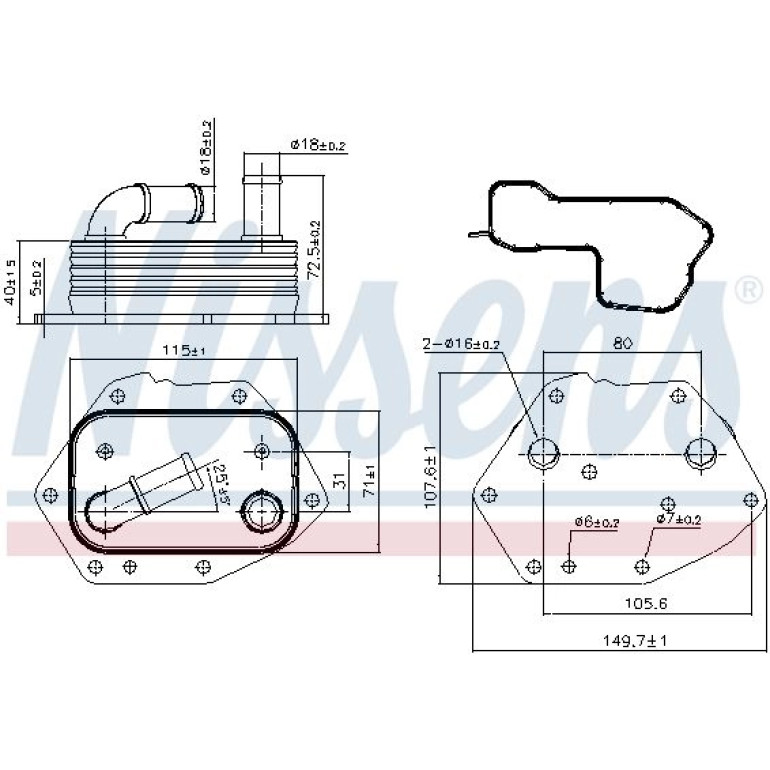 Ölkühler PKW 90808 Ölkühler PKW 90808