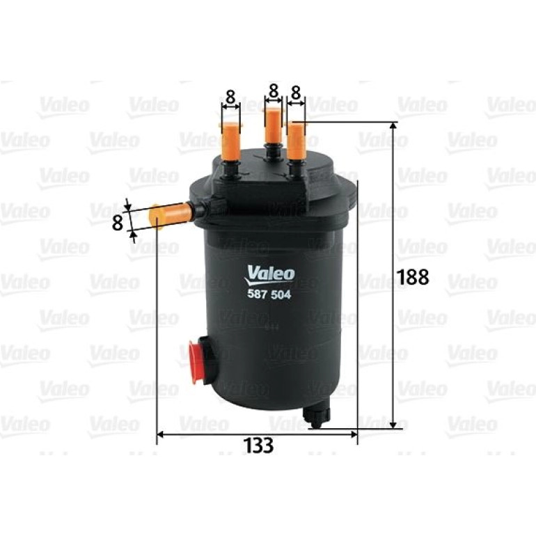 VALEO Kraftstofffilter 587504 VALEO Kraftstofffilter 587504