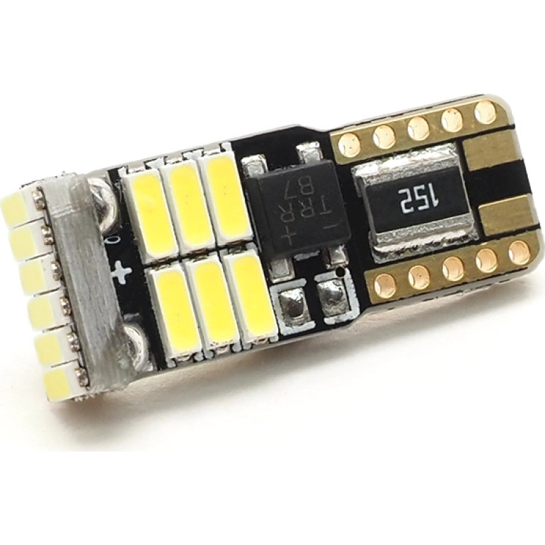 LED Glassockel T10 W5W W2,1x9,5d 18x 4014 24V SMD Weiß LED Glassockel T10 W5W W2,1x9,5d 18x 4014 24V SMD Weiß