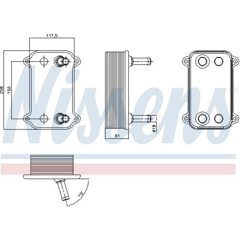 Ölkühler PKW 90735 Ölkühler PKW 90735