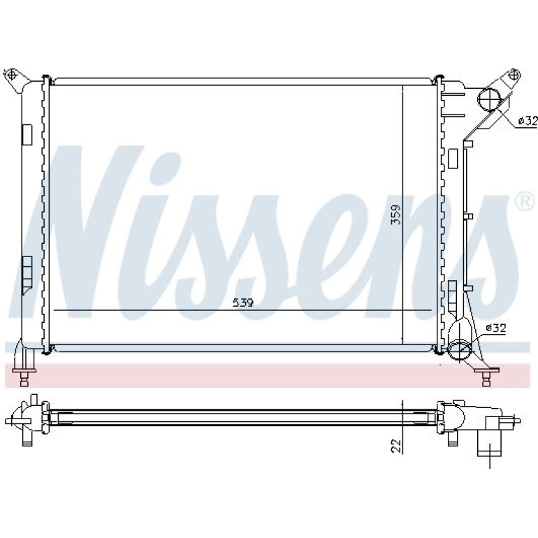 Wasserkühler PKW 69702A Wasserkühler PKW 69702A