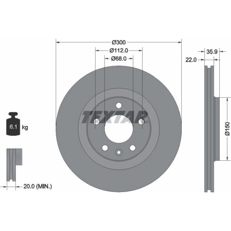 Bremsscheibe Vw T. A4 1.8-3.2 92137103 Bremsscheibe Vw T. A4 1.8-3.2 92137103