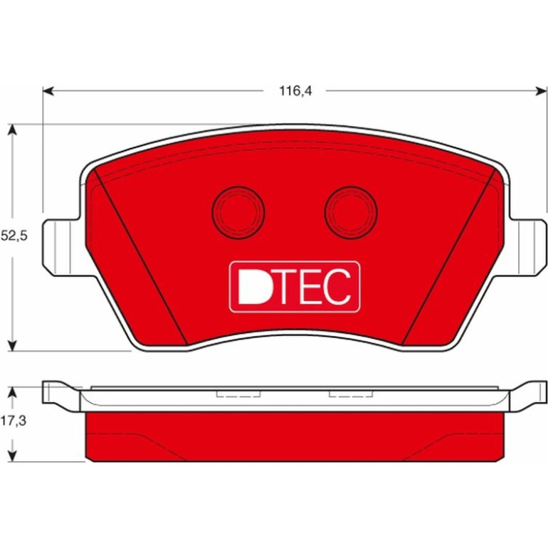 Bremsklötze VA DTEC GDB3332DTE Bremsklötze VA DTEC GDB3332DTE