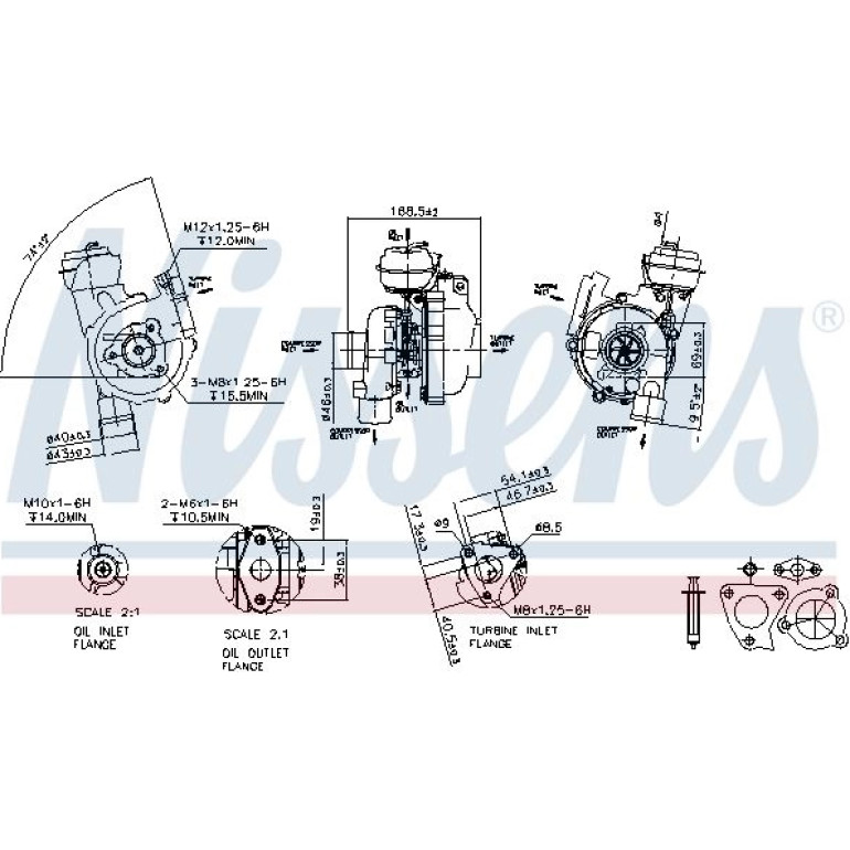 NISSENS Turbolader 93174 NISSENS Turbolader 93174