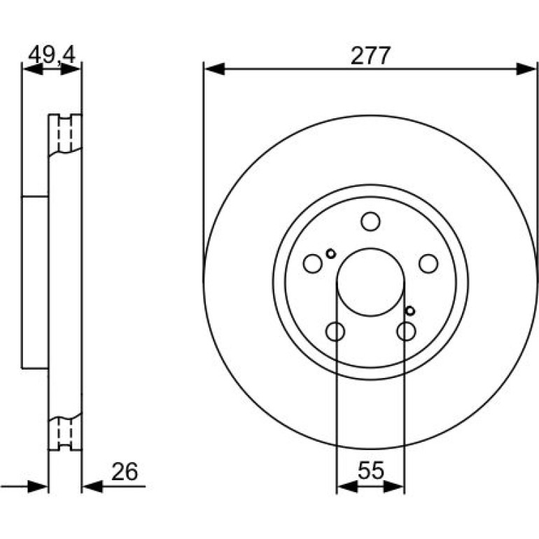 Bremsscheibe VA 0 986 479 340 Bremsscheibe VA 0 986 479 340