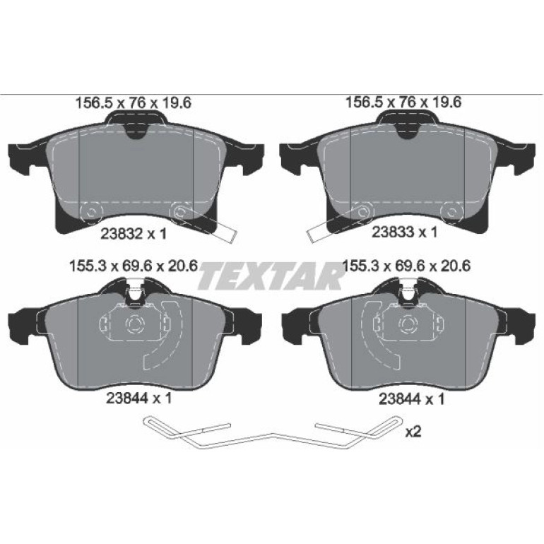 Bremsbelagsatz Opel P. Corsa 1.4-1.6 Turbo 15 2383204 Bremsbelagsatz Opel P. Corsa 1.4-1.6 Turbo 15 2383204