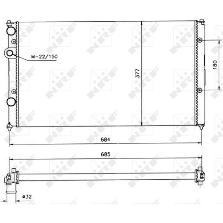 Kühler, Motorkühlung 58093 Kühler, Motorkühlung 58093