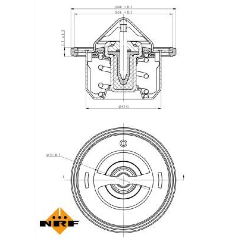 Thermostat, Kühlmittel 725084 Thermostat, Kühlmittel 725084