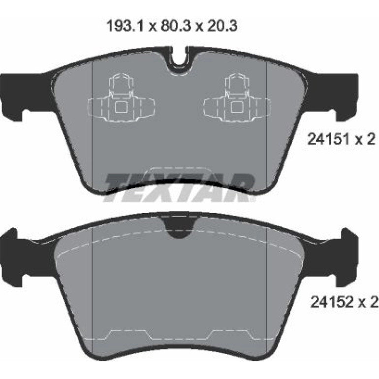 Bremsbelagsatz Db P. X164 Gl 09- Ko A 19 2415101