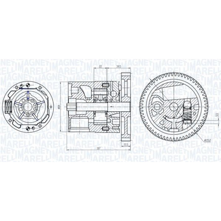 MAGNETI MARELLI Ölpumpe 351516000040 MAGNETI MARELLI Ölpumpe 351516000040