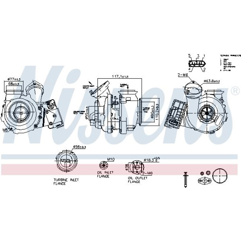 NISSENS Turbolader 93503 NISSENS Turbolader 93503