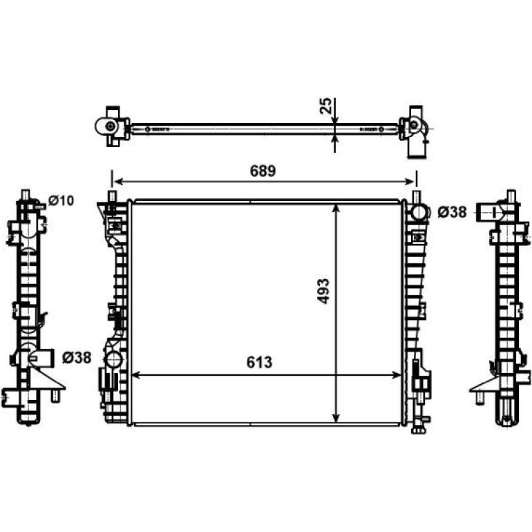 Kühler, Motorkühlung 53020 Kühler, Motorkühlung 53020