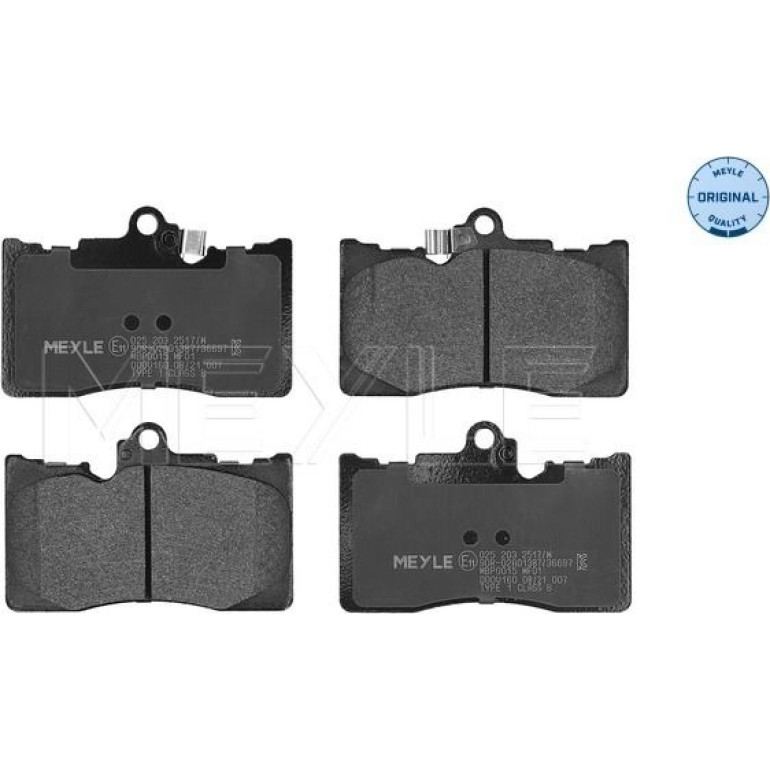 Bremsbelagsatz Lexus P. Gs300/430 05- Mit Sensor 025 203 2517/W Bremsbelagsatz Lexus P. Gs300/430 05- Mit Sensor 025 203 2517/W