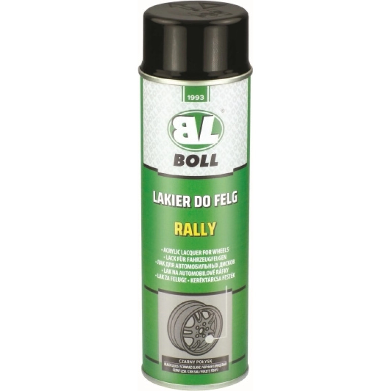 Boll Lack für Fahrzeugfelgen Rally schwarz glänzend Spray 500ml 0010134 Boll Lack für Fahrzeugfelgen Rally schwarz glänzend Spray 500ml 0010134