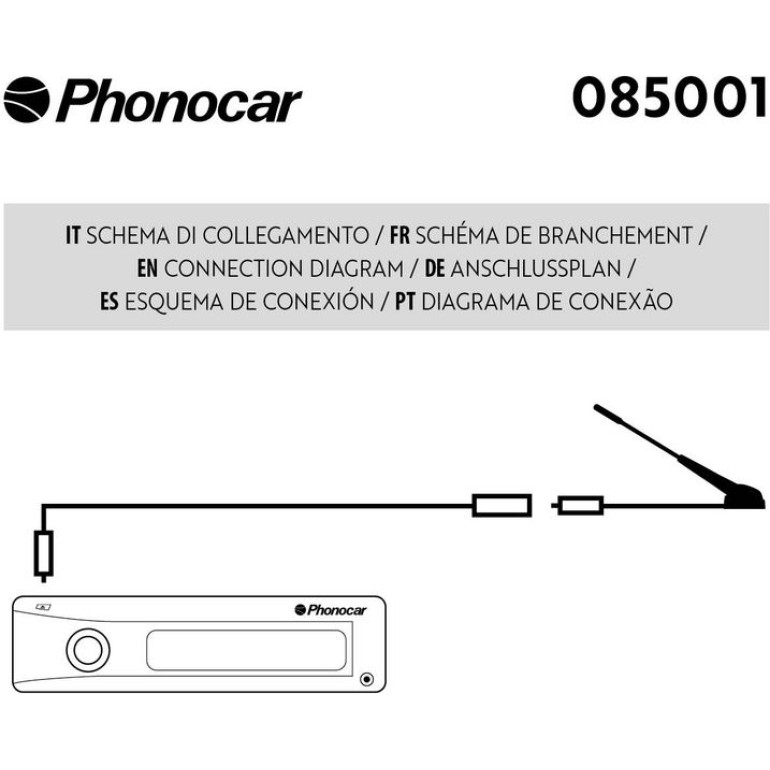 Phonocar Antennenkabel-Verlängerung DIN 60 cm 085001