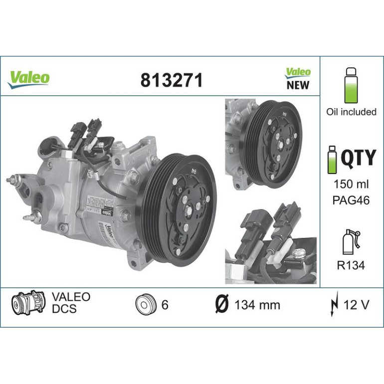Kompressor, Klimaanlage 813271 Kompressor, Klimaanlage 813271