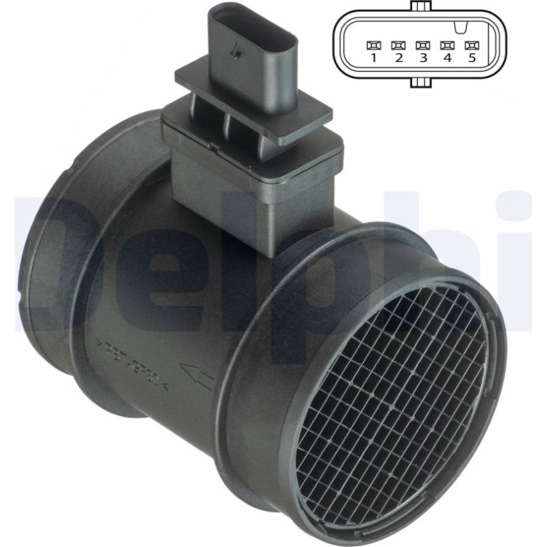 DELPHI Luftmassenmesser Luftmengenmesser AF10393-12B1 DELPHI Luftmassenmesser Luftmengenmesser AF10393-12B1