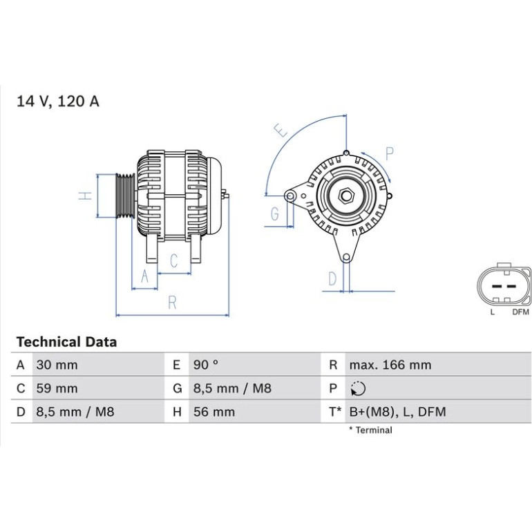 Lichtmaschine 0 986 041 870 Lichtmaschine 0 986 041 870