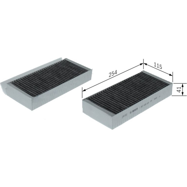 Aktivkohleinnenraumfilter 1 987 435 618 Aktivkohleinnenraumfilter 1 987 435 618