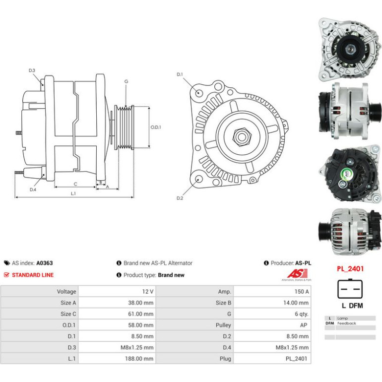 AS-PL Generator A0363 AS-PL Generator A0363