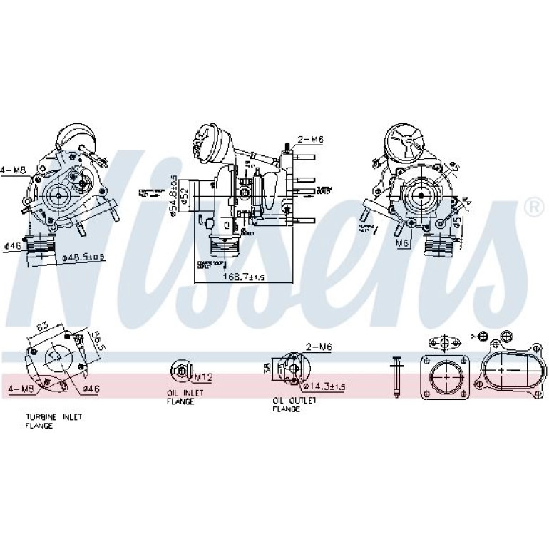 NISSENS Turbolader 93537 NISSENS Turbolader 93537