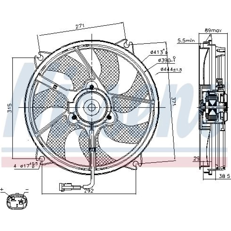Kühlerlüfter PKW 85606