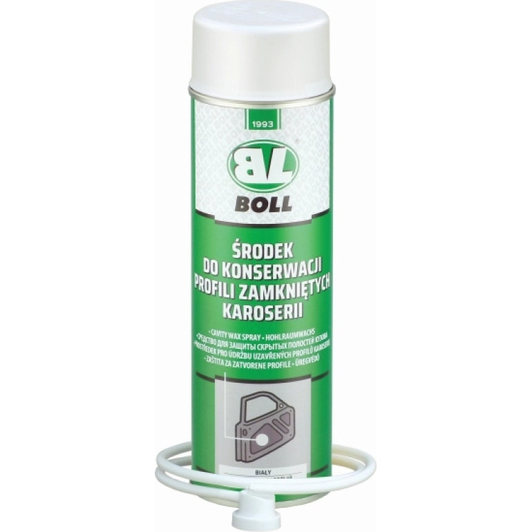 Boll Mittel für Wartung von geschlossenen Profilen der Karosserie weiß Spray 500ml 0010102 Boll Mittel für Wartung von geschlossenen Profilen der Karosserie weiß Spray 500ml 0010102