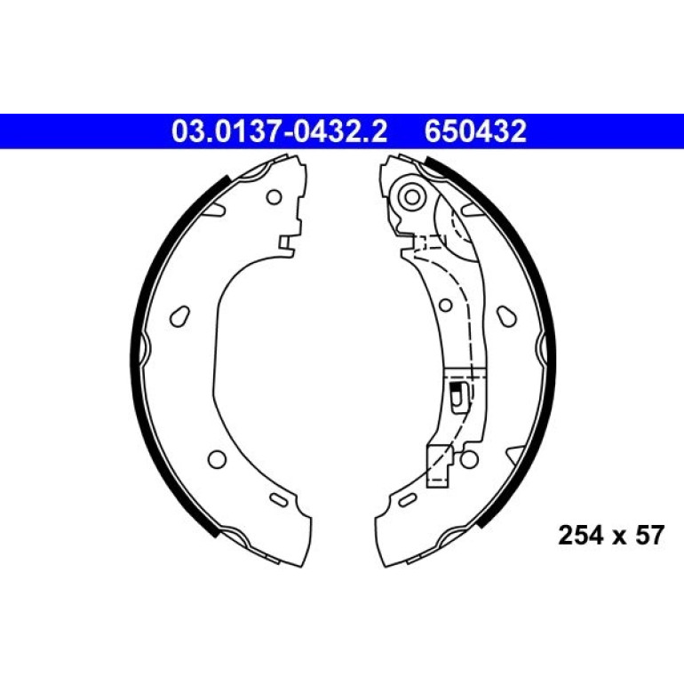 Bremsbackensatz 03.0137-0432.2 Bremsbackensatz 03.0137-0432.2