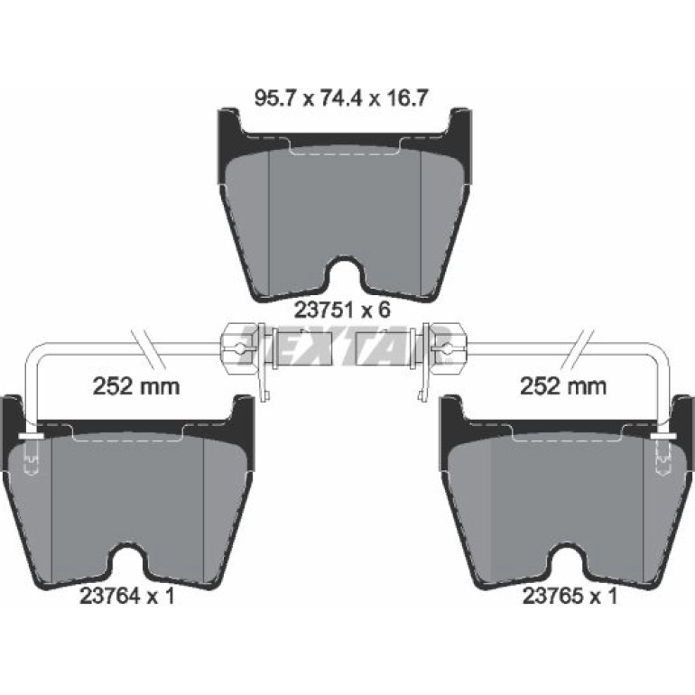 BREMSBELAGSATZ VW P. A6 RS6 02-/PHAETON 3,0-6,0 2375101 BREMSBELAGSATZ VW P. A6 RS6 02-/PHAETON 3,0-6,0 2375101