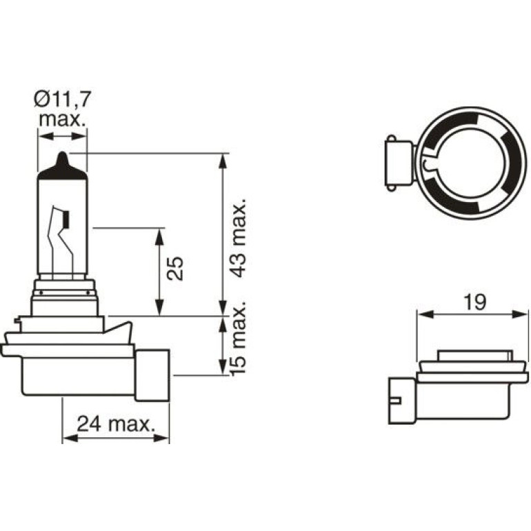 H8 12V 35W PURE LIGHT 1987302081 H8 12V 35W PURE LIGHT 1987302081