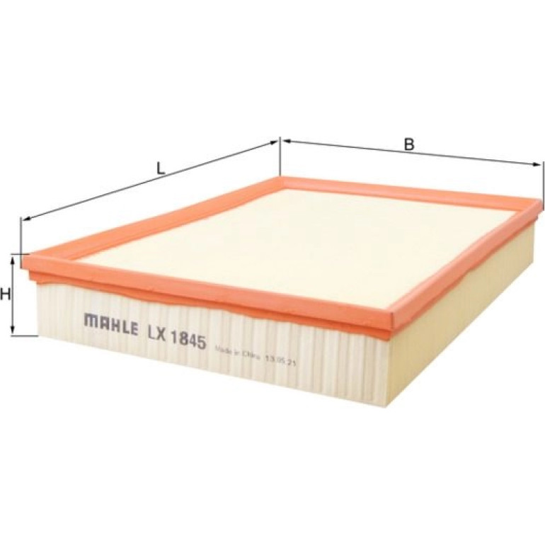 MAHLE Luftfilter LX 1845 MAHLE Luftfilter LX 1845