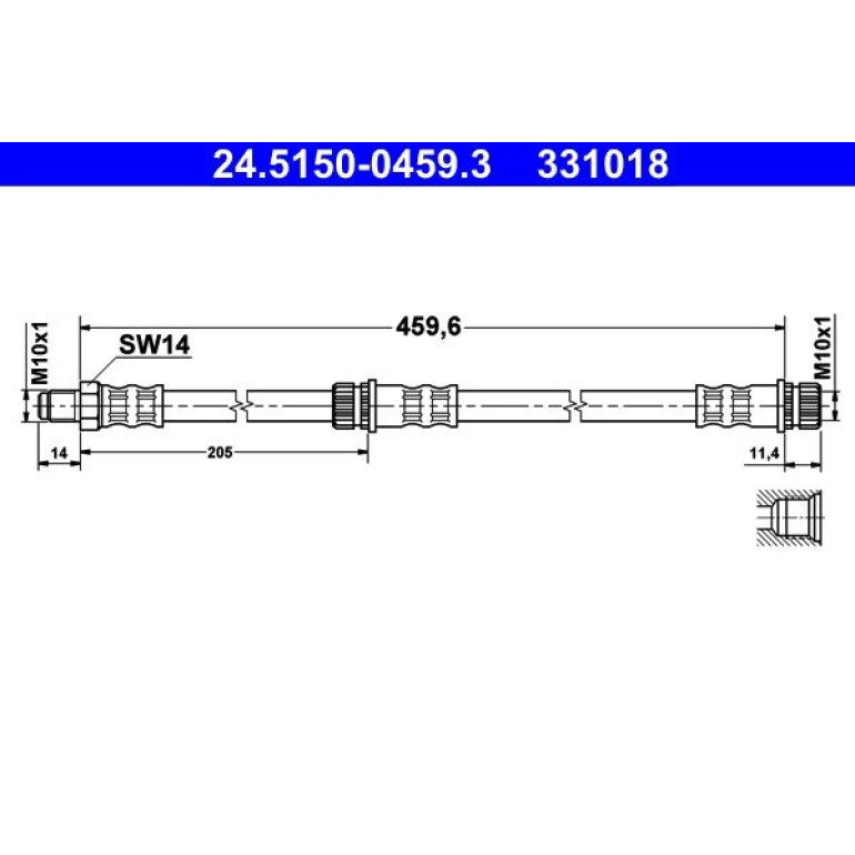 Bremsschlauch 24.5150-0459.3 Bremsschlauch 24.5150-0459.3