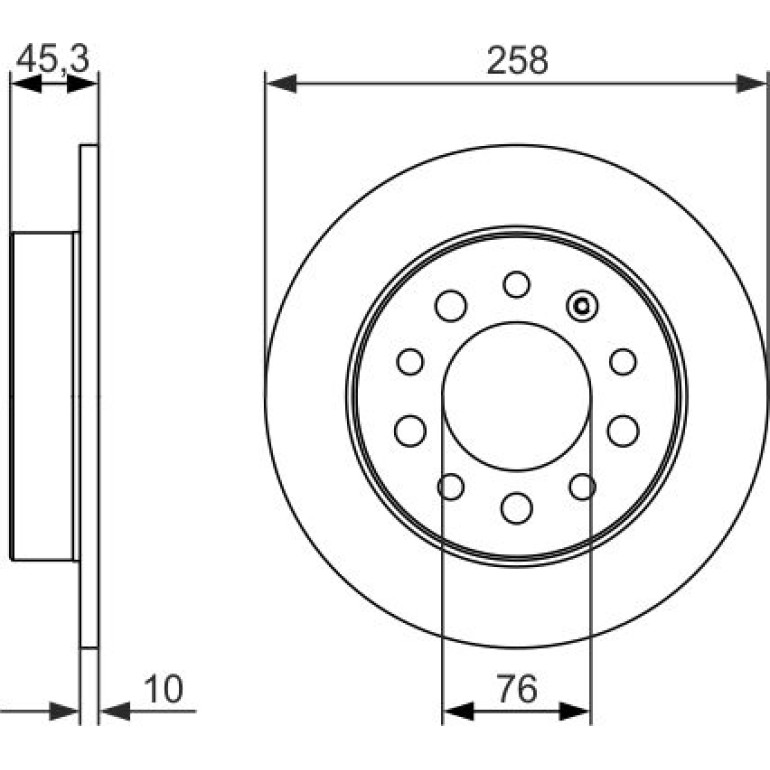 Bremsscheibe HA 0 986 479 697 Bremsscheibe HA 0 986 479 697