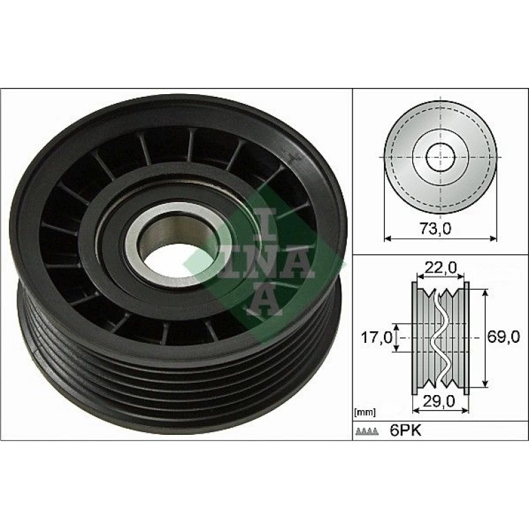 Umlenk-/Führungsrolle, Keilrippenriemen 532 0649 10