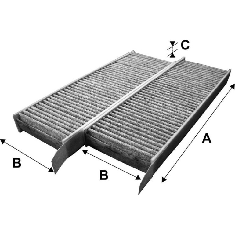 Innenraumfilter Peugeot Partner 08- Set 2 Stück Mit Aktivkohle 715555