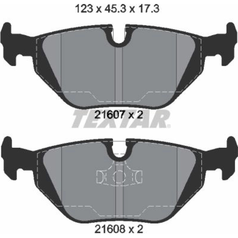 Bremsbelagsatz Bmw T. E36 90-00 2160702
