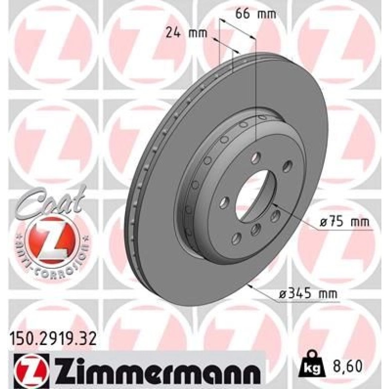 ZIMMERMANN Bremsscheibe 150.2919.32