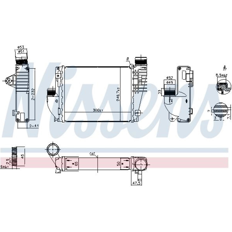 Ladeluftkühler PKW 961523 Ladeluftkühler PKW 961523