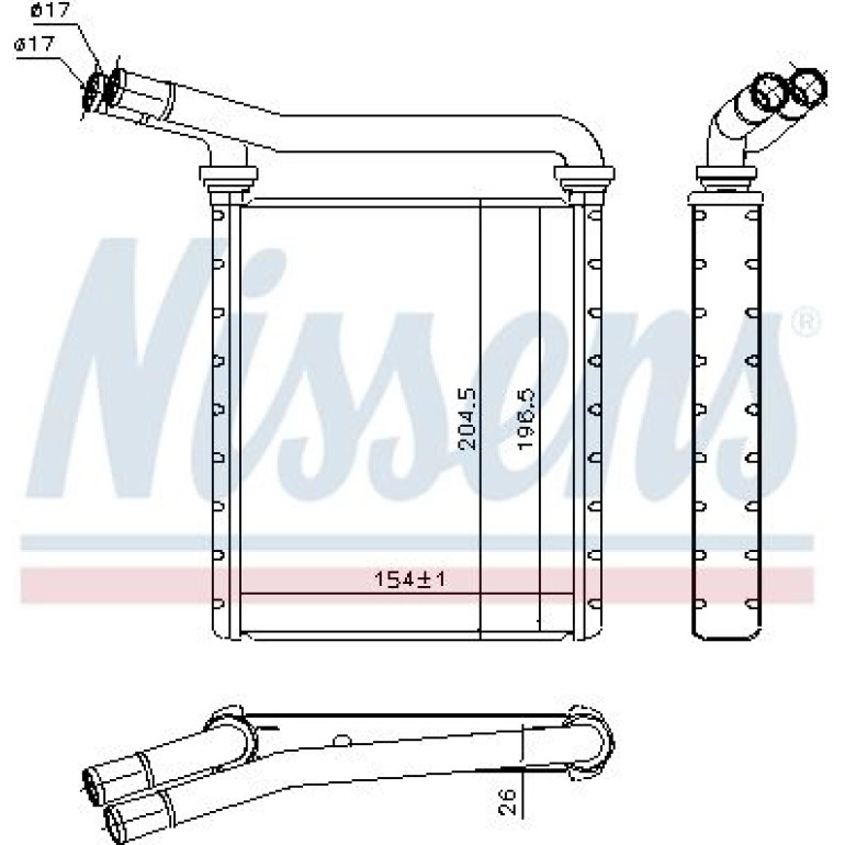 Heizkühler PKW 707090 Heizkühler PKW 707090