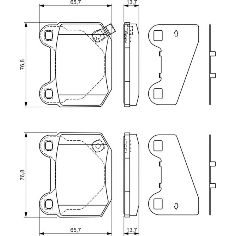 Bosch Bremsbelagsatz 0 986 494 229 Bosch Bremsbelagsatz 0 986 494 229