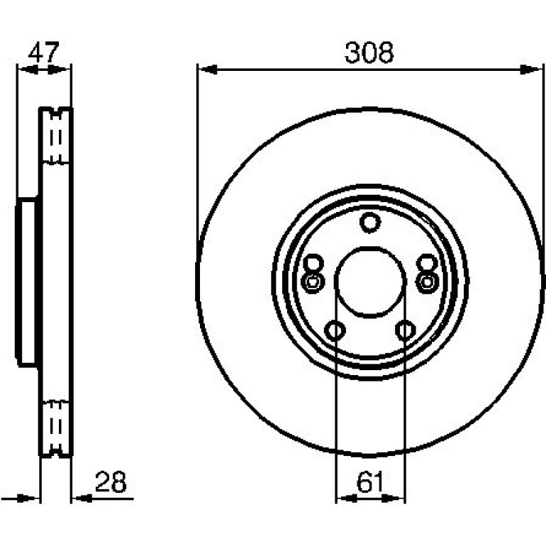 Bremsscheibe VA 0 986 479 199 Bremsscheibe VA 0 986 479 199