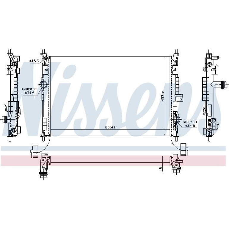 Wasserkühler PKW 636014 Wasserkühler PKW 636014